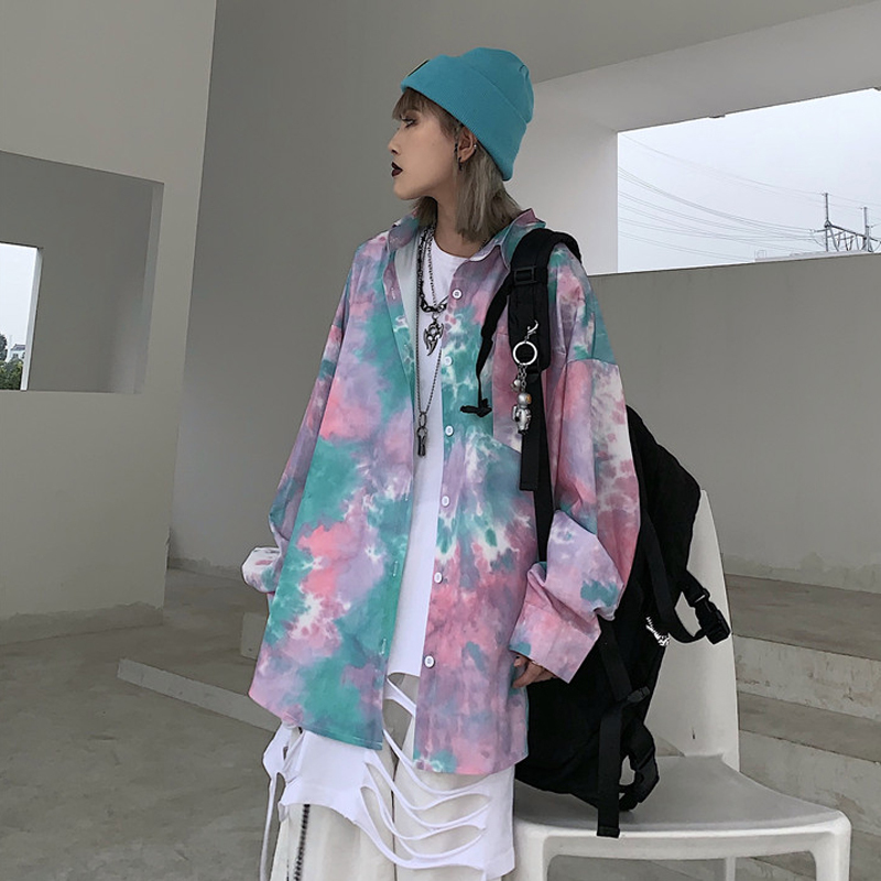 トップス シャツ 長袖 プリント 個性 ファッション ストリート系 レトロ 写真通り フリー Modocat