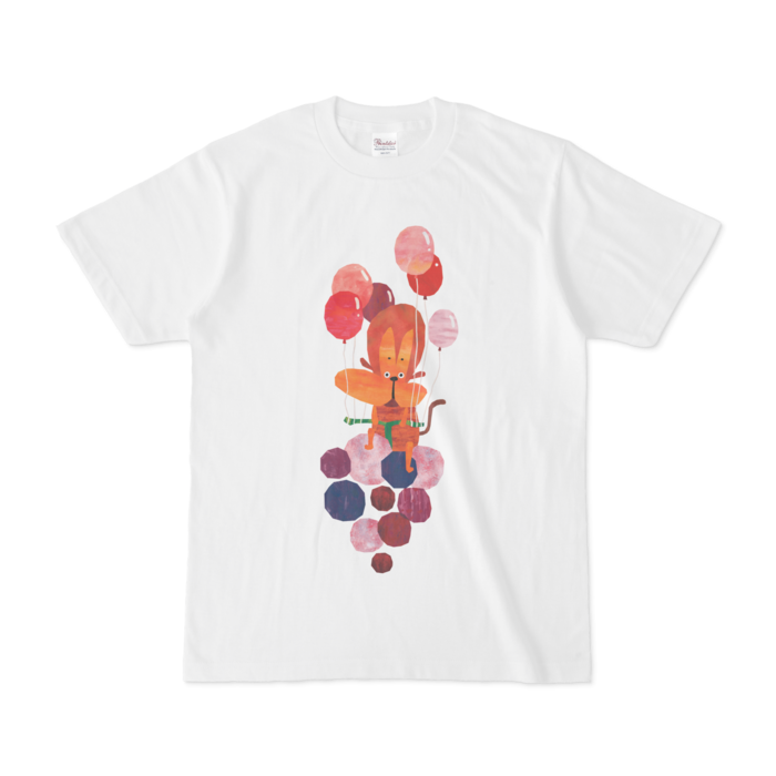 前面プリントイラストtシャツ ぶどうふうせん Orange Garden 前面プリントイラストtシャツ ぶどうふうせん Orange Garden