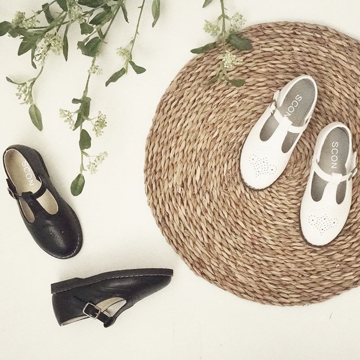 Tストラップシューズ 韓国子供服 Bisque びすく