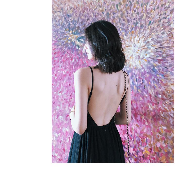 送料無料 ワンピース 袖なし 背中あきワンピース 肩紐 女子会 デート Op 008ky ワンピースコーデのお店 Flower Silhouette