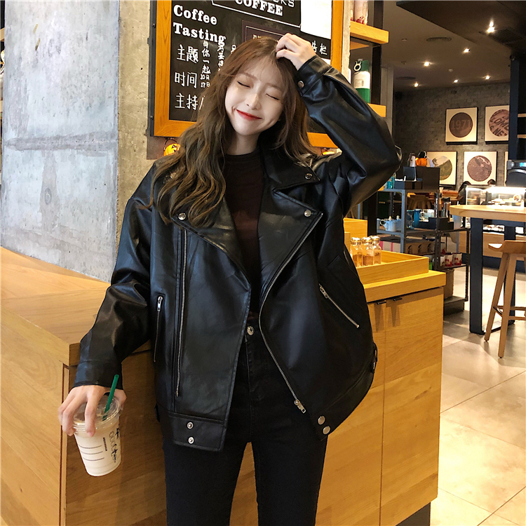 オルチャンファッション 韓国レディースファッション 63 ライダースジャケット ジャケット ブラック Gジャン スカジャン 着回し 秋コーデ カジュアル 流行オルチャンファッション 人気のプチプラ韓国レディースファッション新作通販 Aliceholly