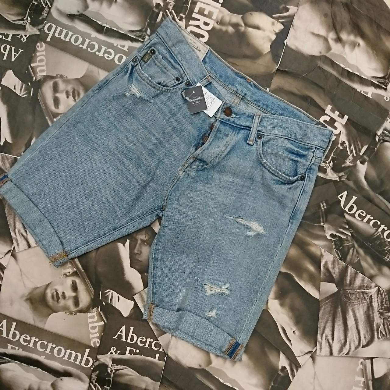 Abercrombie Fitchメンズデニムハーフパンツ30インチ Ali神戸店