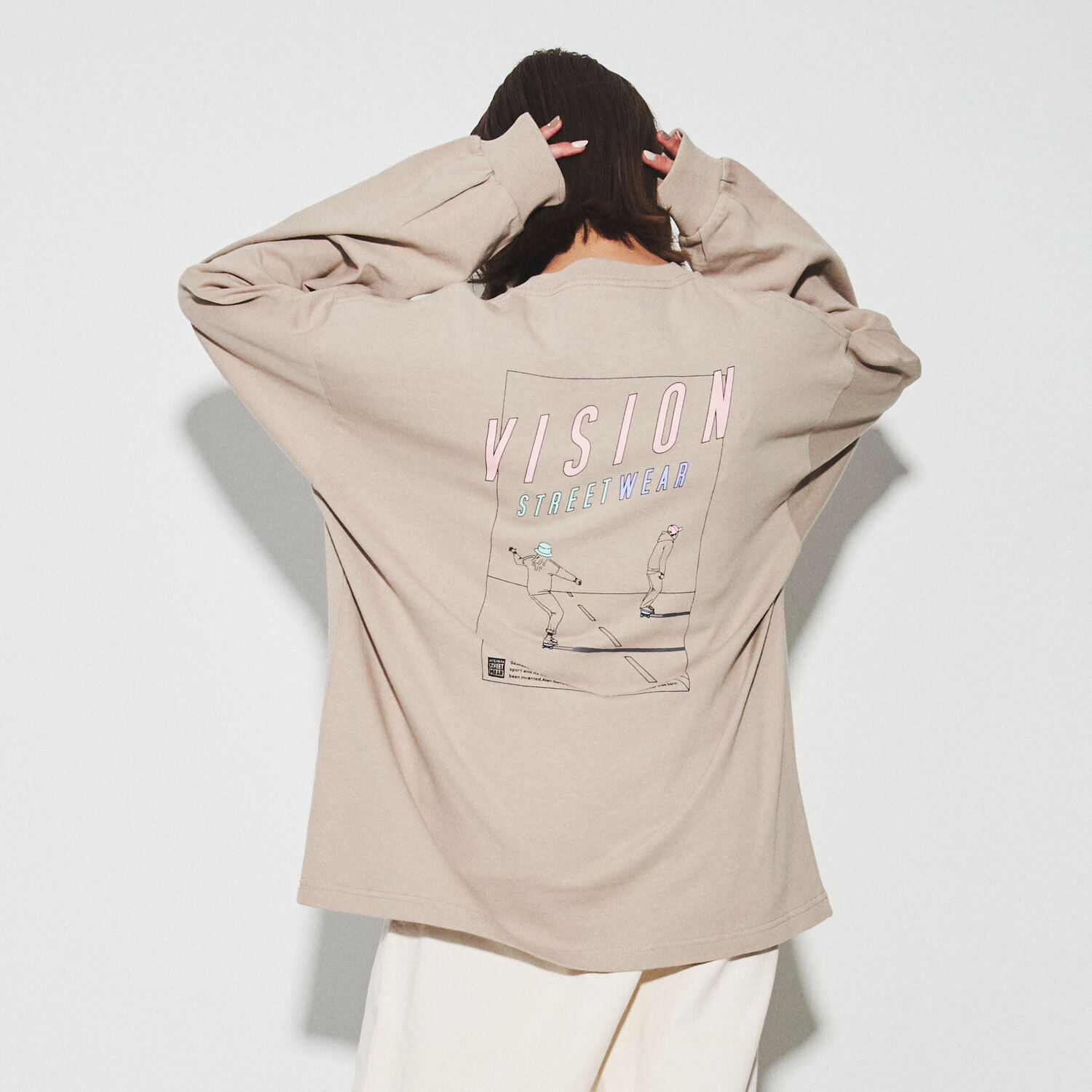 スケボーイラストヘビーウェイトロンt Vision Street Wear Online Shop