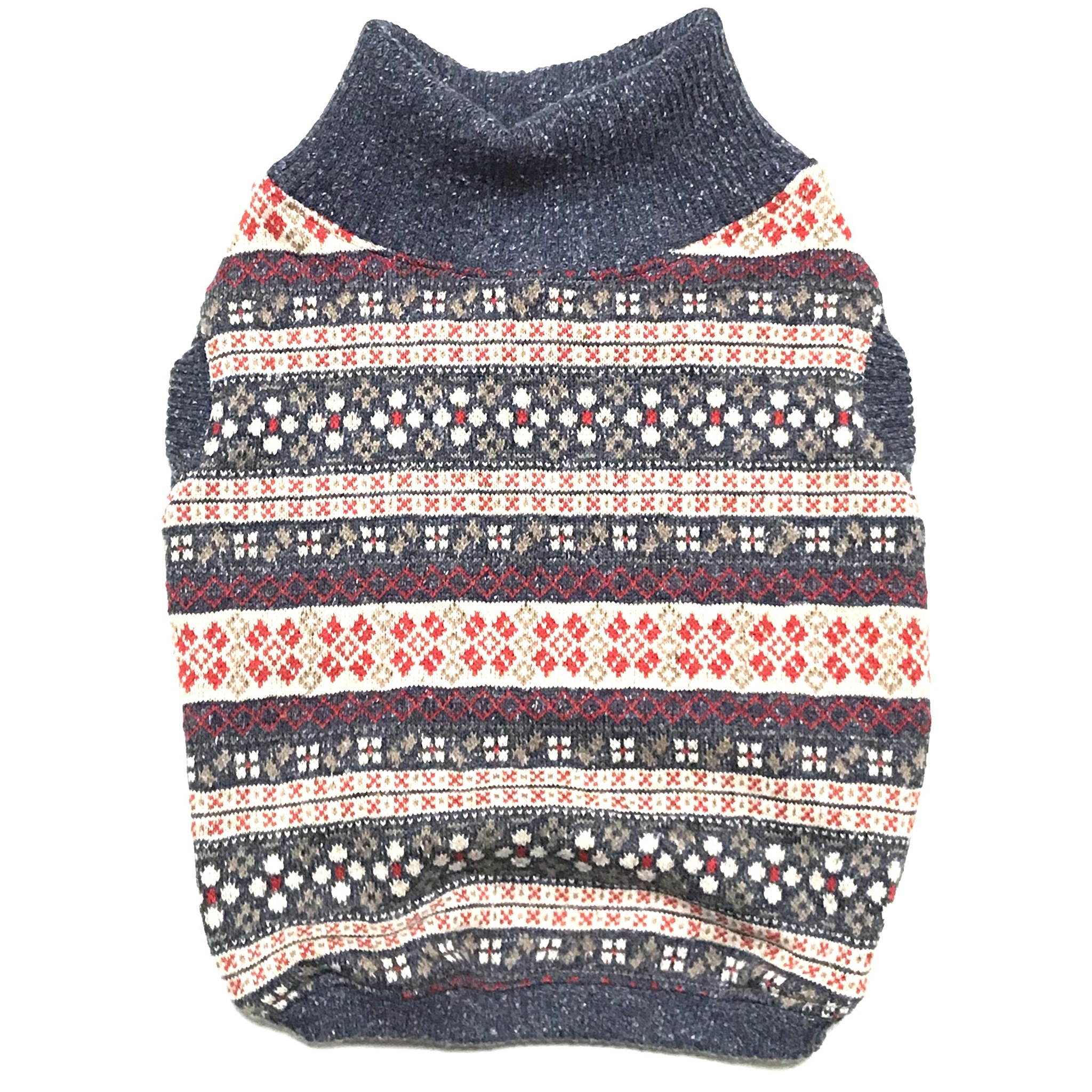 ハイネックフォークロア花柄タンク ネイビー系 Buhi Room