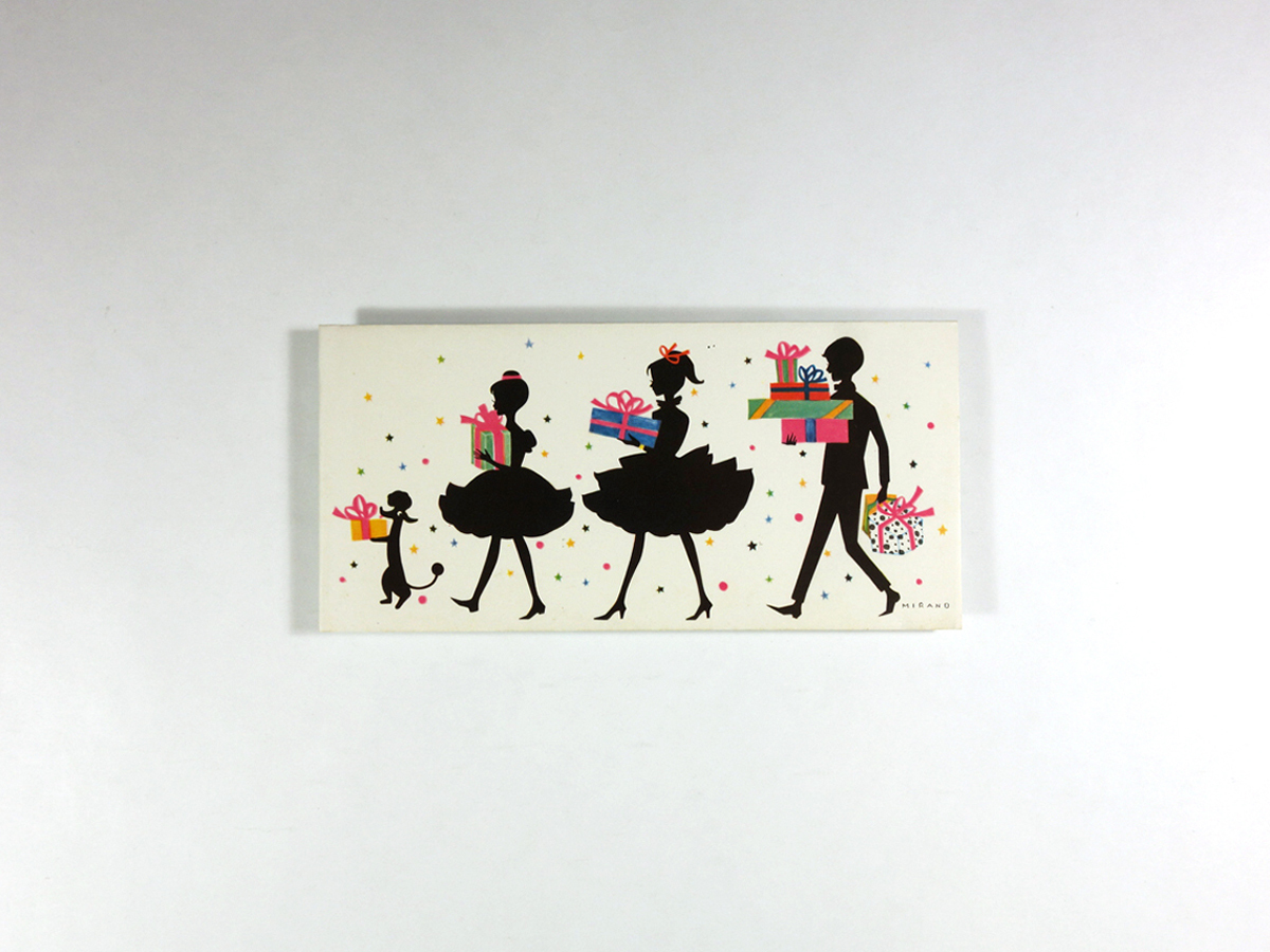 藤田ミラノ グリーティングカード Merry Christmas And A Happy New Year Bookstore ナルダ