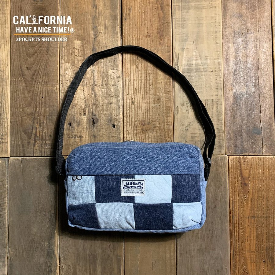 California Have A Nice Time カリフォルニアハブアナイスタイム Ahb 032 3pockets Shoulder リメイクデニム ショルダーバッグ メンズ ブランド Have A Nice Time Store