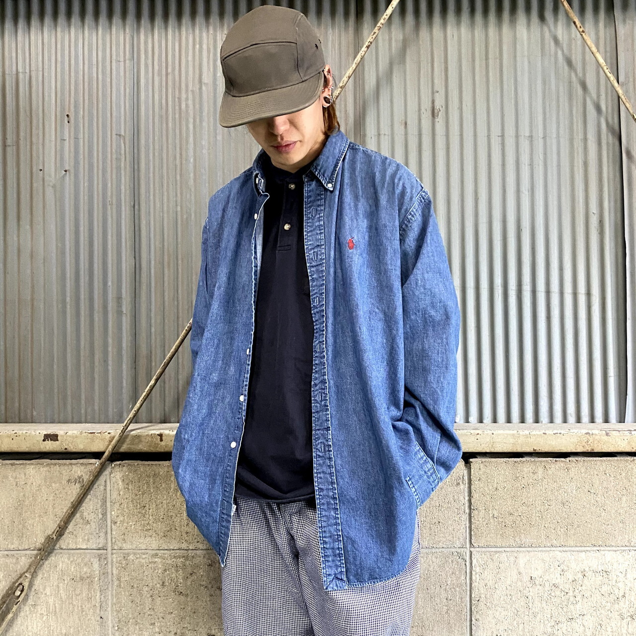 Polo By Ralph Lauren ポロバイラルフローレン 長袖 デニムシャツ メンズxl 古着 濃色 ボタンダウン 長袖シャツ Cave 古着屋 公式 古着通販サイト 8 31まで 夏物最大50 Off開催中