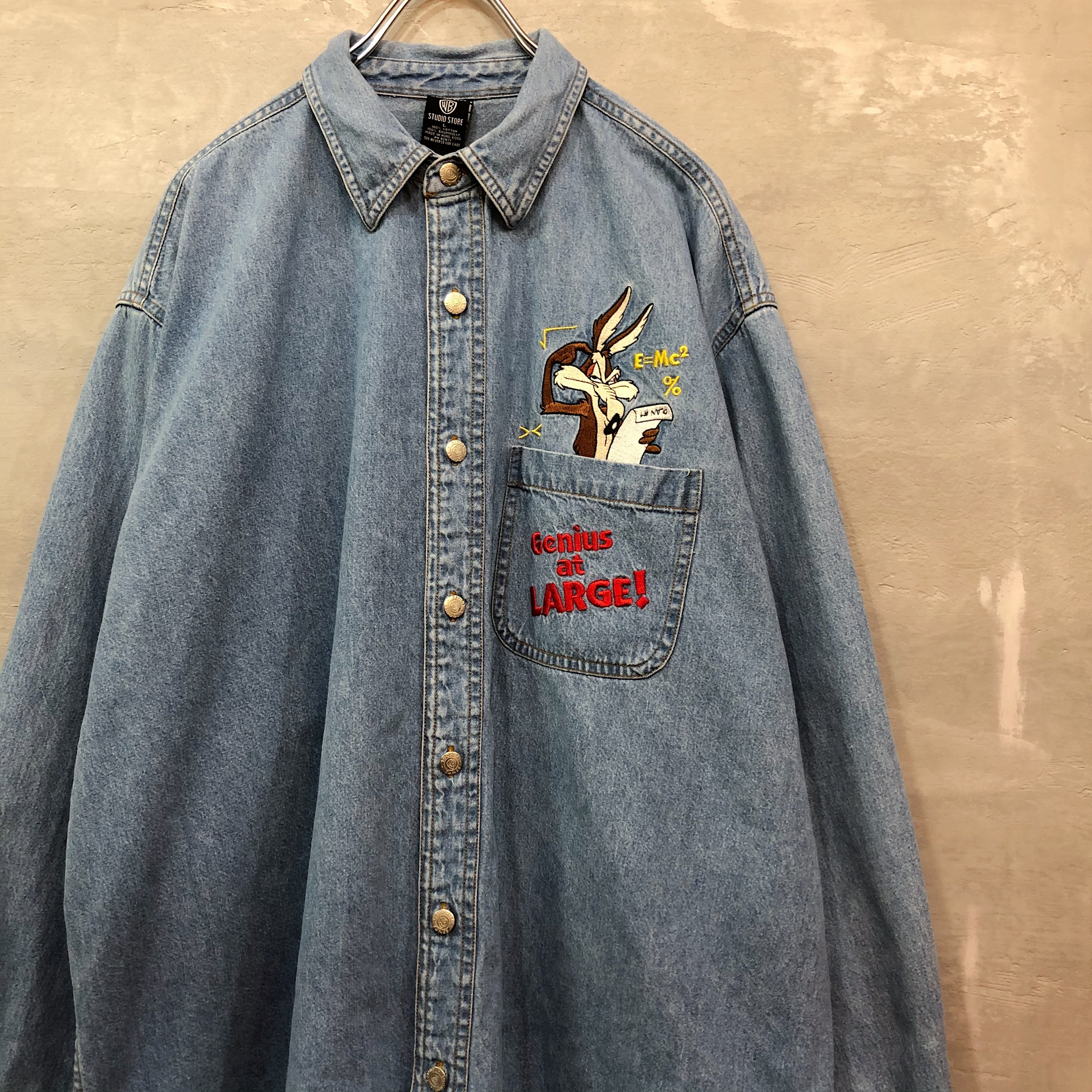 刺繍 デニムシャツ 868 I D Shop U S A Used Clothes 久留米古着屋