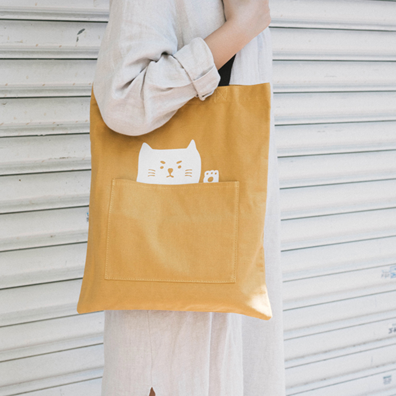 小日子 猫ポケットトートバッグ Hillclimbstudio Online Shop