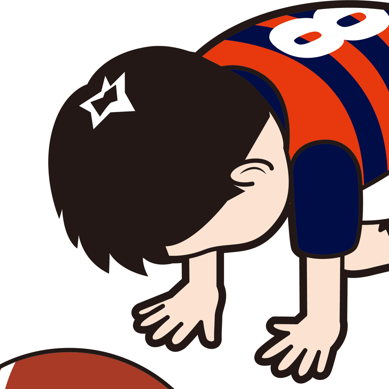 挫折するラグビー選手 Sozaido