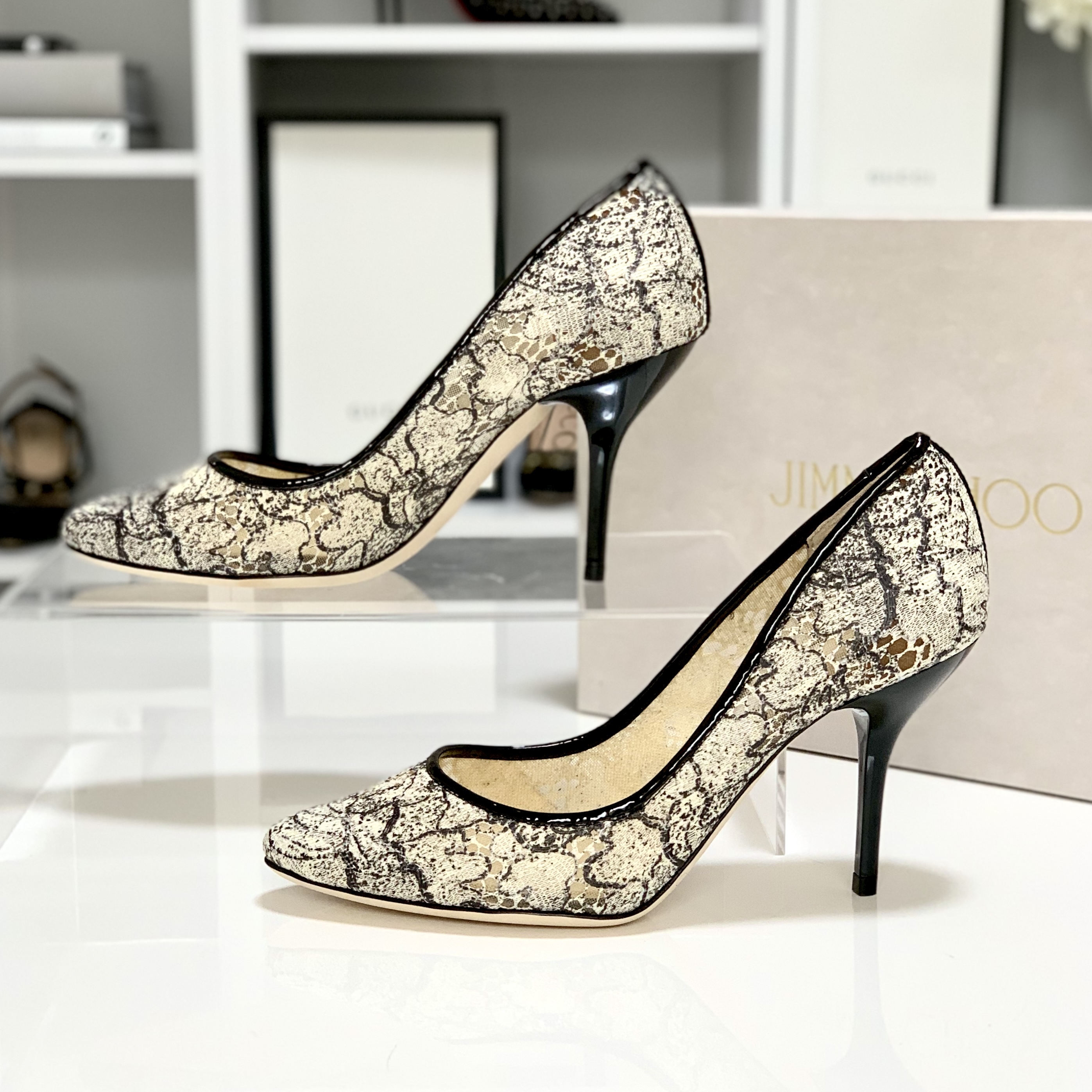 ボックス JIMMY JIMMY CHOO ハイヒール パンプス レースの通販 by NC's