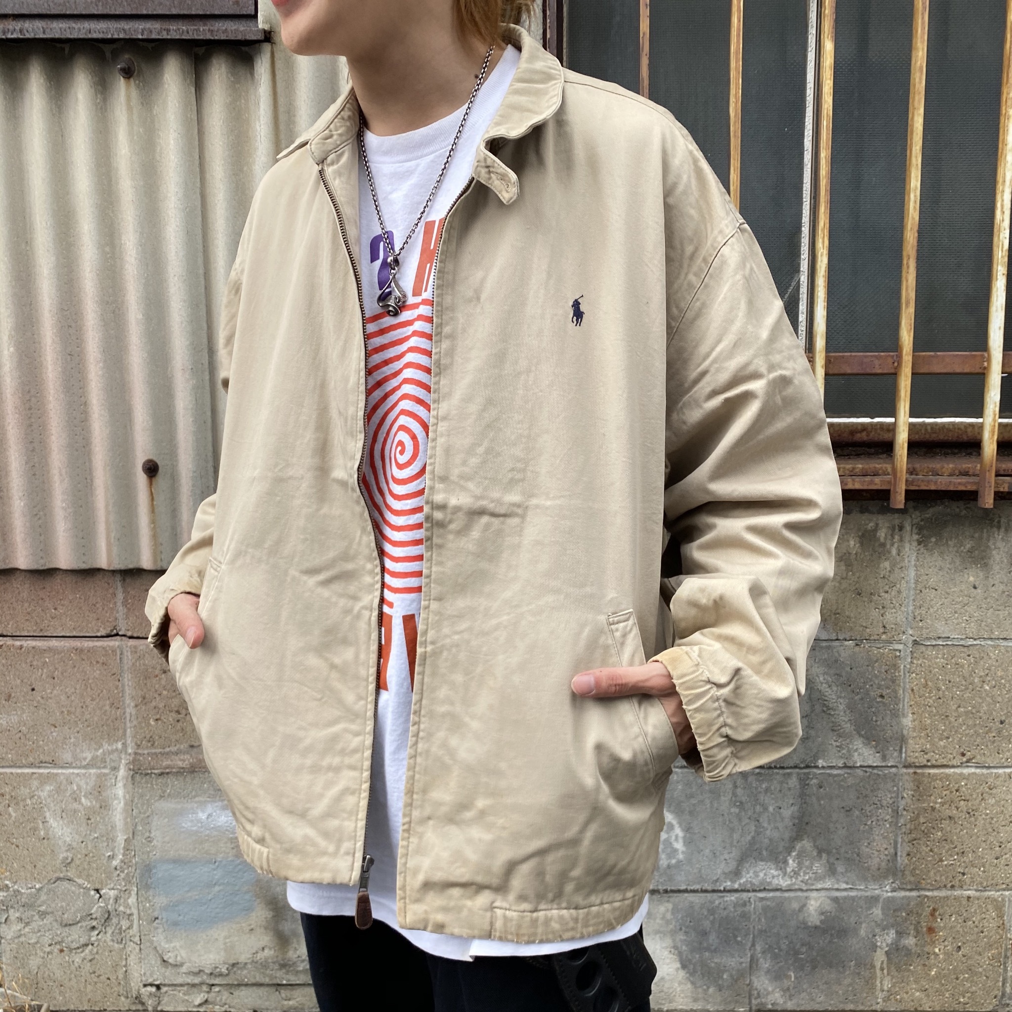 希少カラー90s POLO RALPH LAUREN スイングトップジャケット-