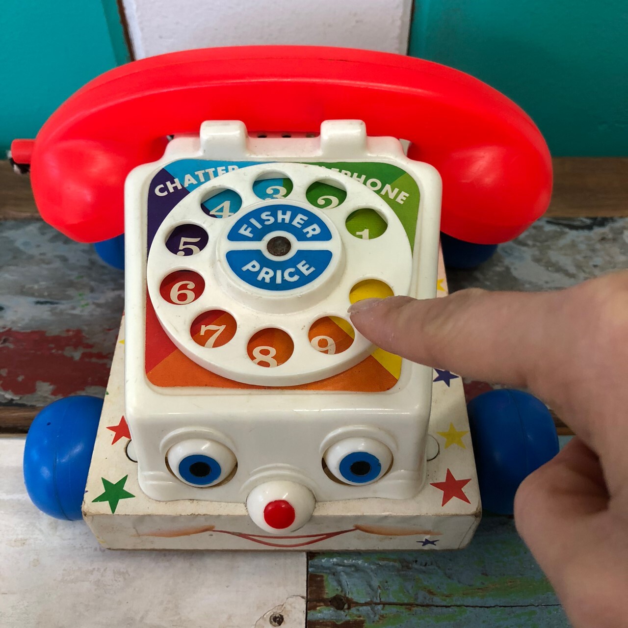60s Vintage Fisher Price Chatter Telephone Wooden フィッシャープライス チャッターフォン The Puppez E Shop ザ パペッツ松本 Webショップ