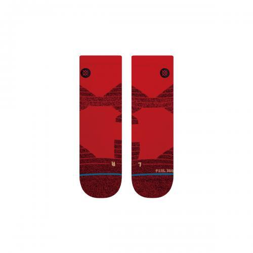 Stance Icon Sport Qtr Red Feel360 インフィニット クォーター スポーツ ソックス 靴下 アイコン 赤 Balhalla