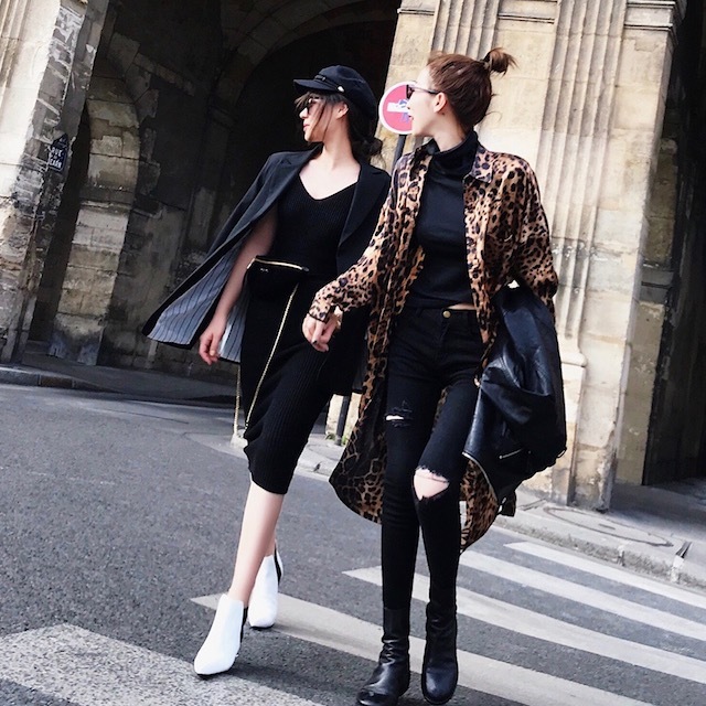 秋 レオパード柄 ロングシャツ 長袖 シャツジャケット ワイルド系 豹柄 トレンド 春秋 レディース Manajily オルチャン 韓国 プチプラ レディースファッション