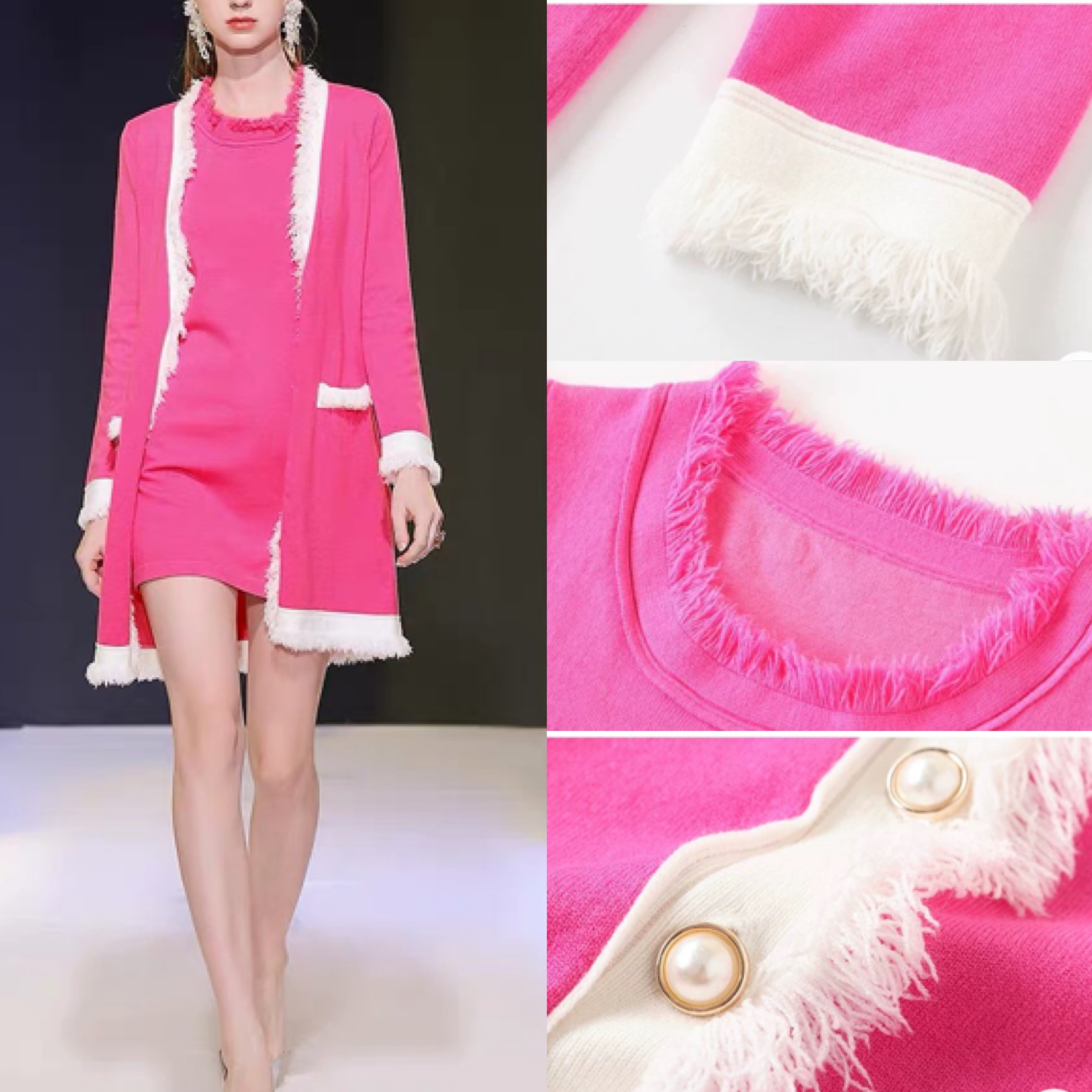 好評 ブルーパープル系2点セット 薔薇ワンピースとカーディガン 21超人気 Www Eatforhealth Gr