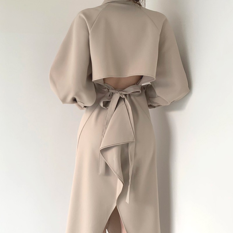 背中ちらりのバックスリットワンピース 773 Lurila