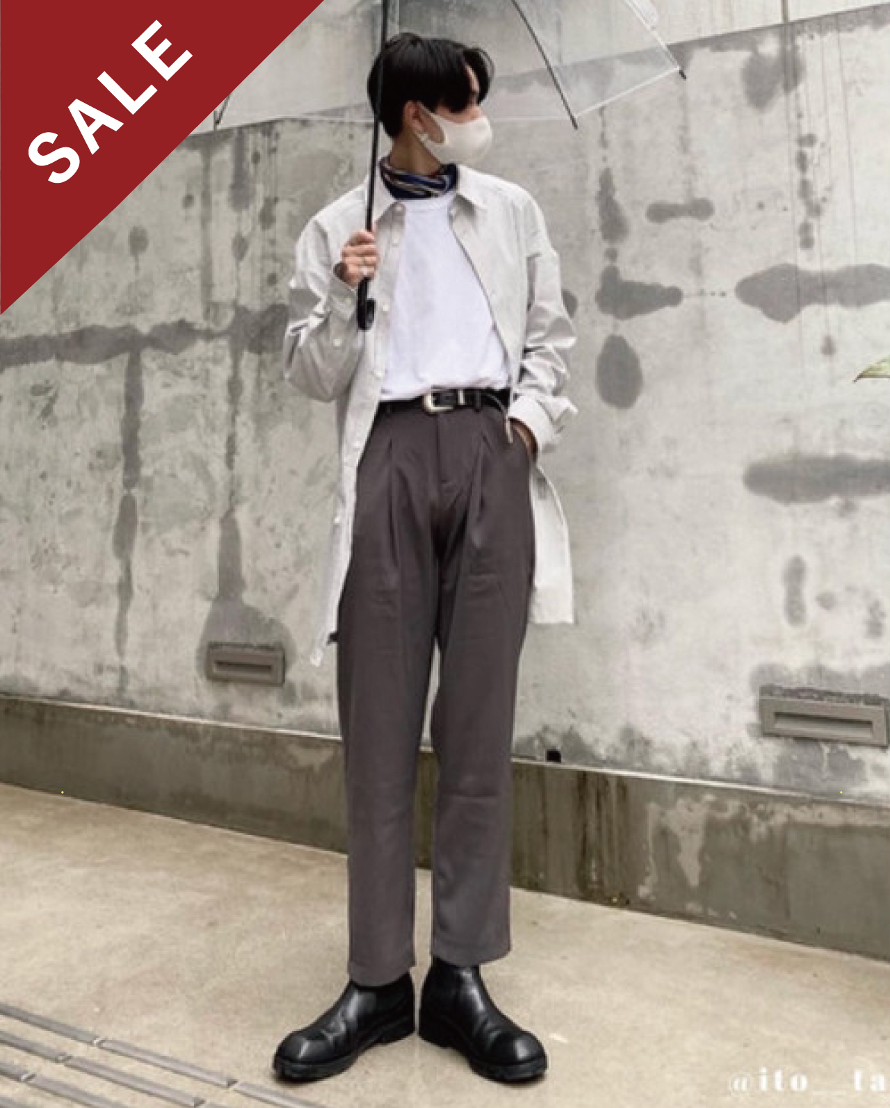 Off ハンサムドレープパンツ Dd415 Dion Unisexファッション通販サイト