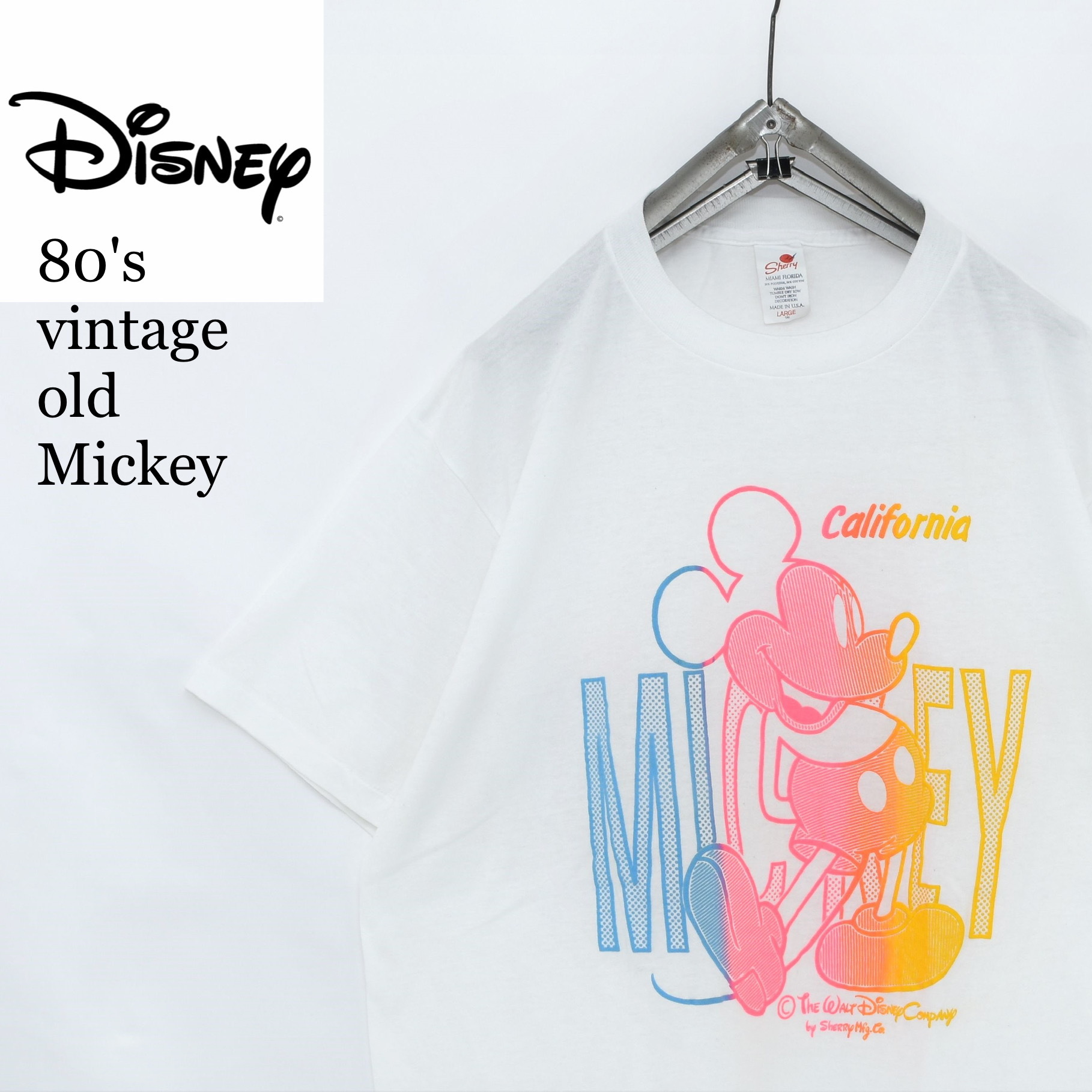 New限定品 タグ付き Usa製 オーバーサイズtシャツ ディズニー ビンテージ 90s Tシャツ カットソー 半袖 袖なし