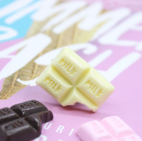 50個食べかけ板チョコレート スイーツデコ イチゴ チョコレート ホワイトチョコb10 パーツブランチショップ