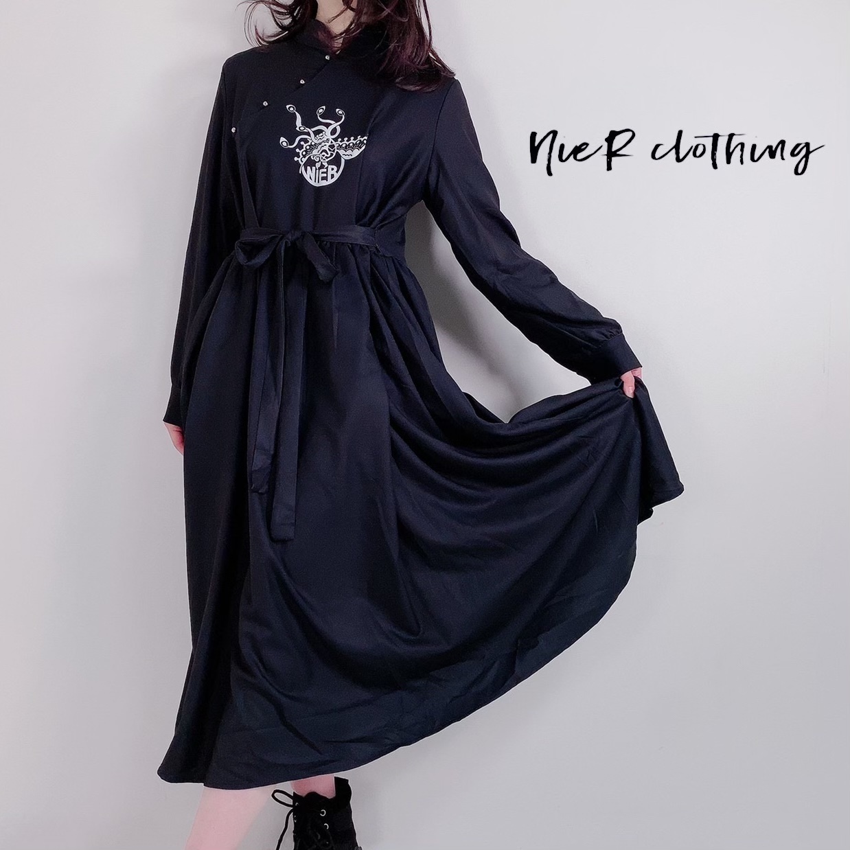 チャイナ服風ロングワンピース Nier