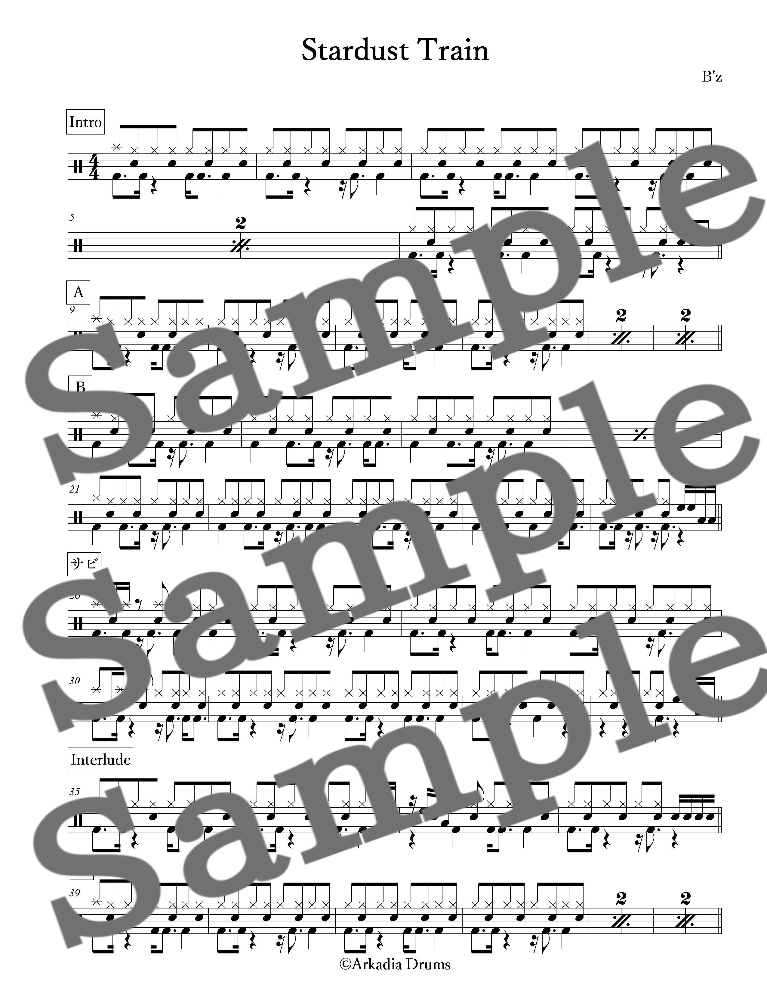 Stardust Train B Z Arkadia Drums