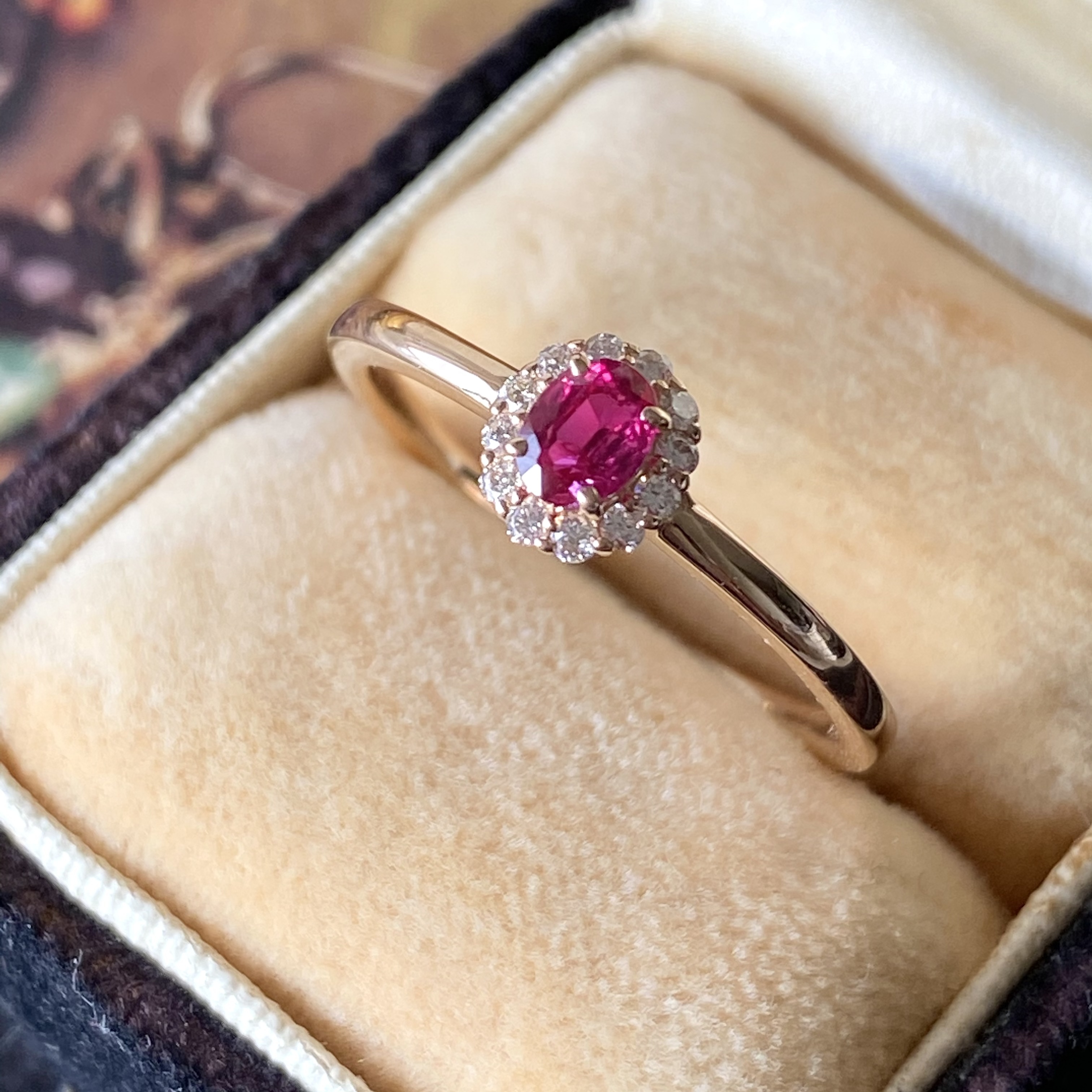 非加熱ルビー ピジョンブラッド ノーヒート 天然ダイヤモンド 鑑別書付き Mico宝飾店 By Sweet Compass