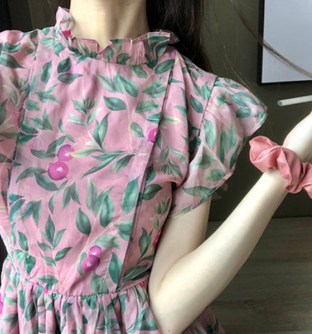 フレンチドレス レディース ヴィンテージ 花柄 妖精 ワンピース Ladies Woman Flower One Piece Dress Antoinette