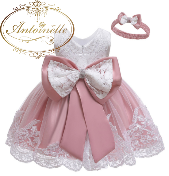 8色 女の子 ベビードレス 赤ちゃん クラシカル 記念日 ドレス Girl Baby Dress Wedding Anniversary Antoinette