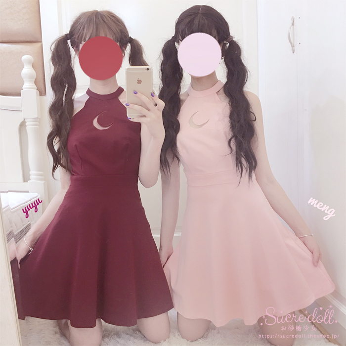 2color 月と星のワンピースドレス Sucredoll