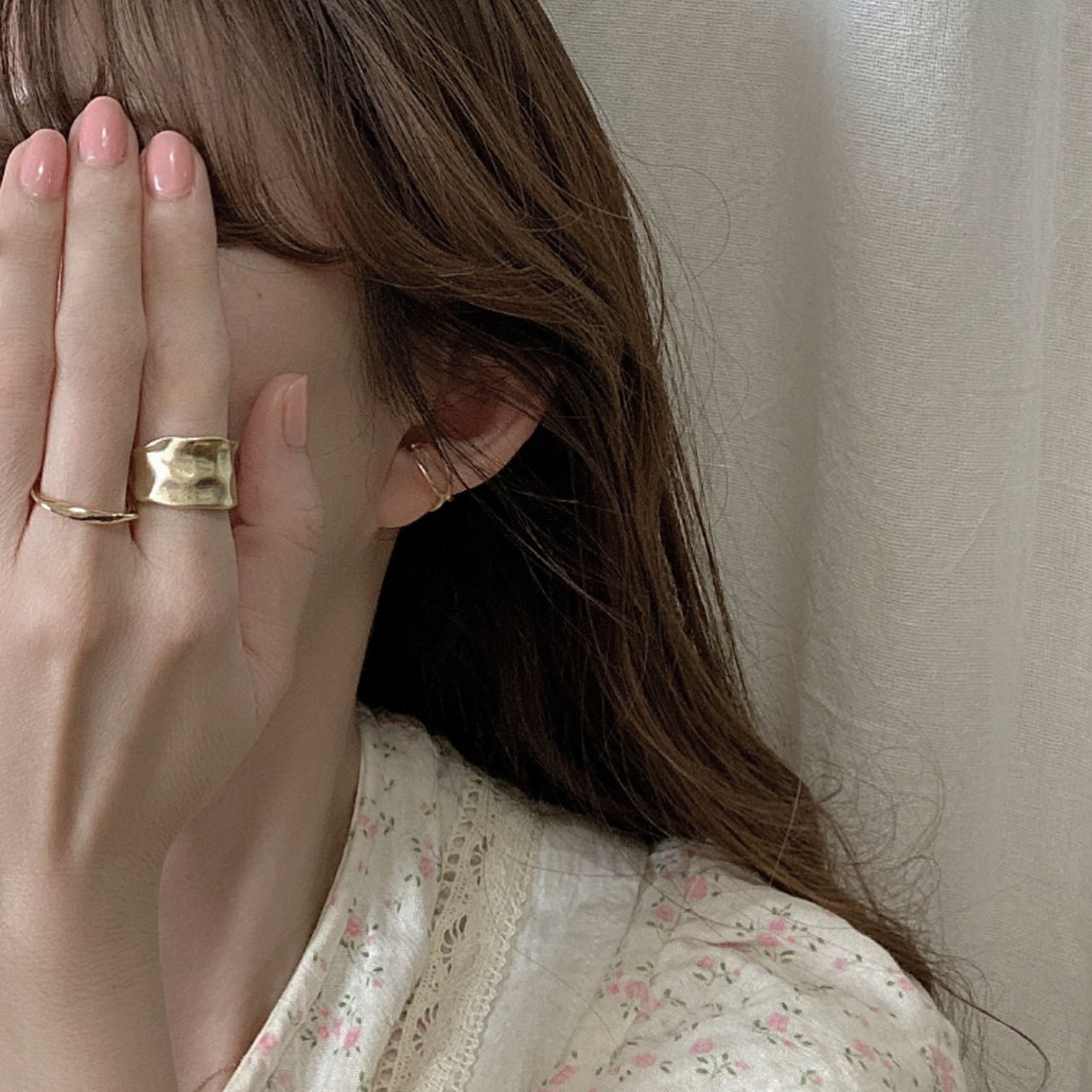 Distortion Ring R A リング Gold By No Lala Acc Lalacloset