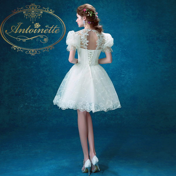 レディースドレス 演奏会 ミニドレス オーガンジー パーティードレス 10代 代 30代 ワンピース おしゃれ フォーマル お呼ばれ キャバドレス ホステスドレス パーティードレス 発表会 交流会 アンティークドレス ディナーショー アイドル衣装 Antoinette