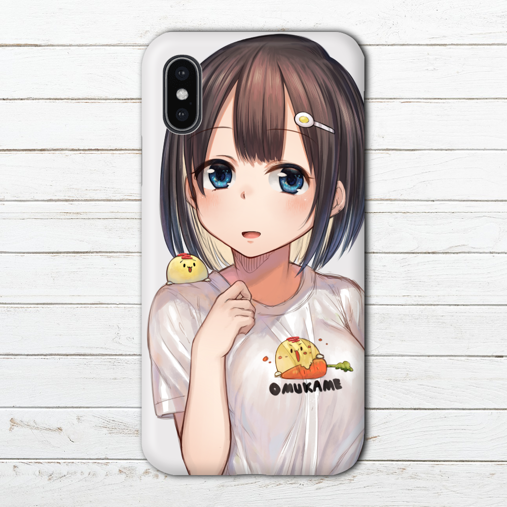 Iphoneケース スマホケース Iphonexs X かわいい ゆるキャラ 女の子 イラスト 可愛い キャラクター Arrows Aquos タイトル オムかめと女の子 作 星宮あき Iphoneケース Tシャツ メンズ スマホケース レディース Etc 雑貨屋アリうさ