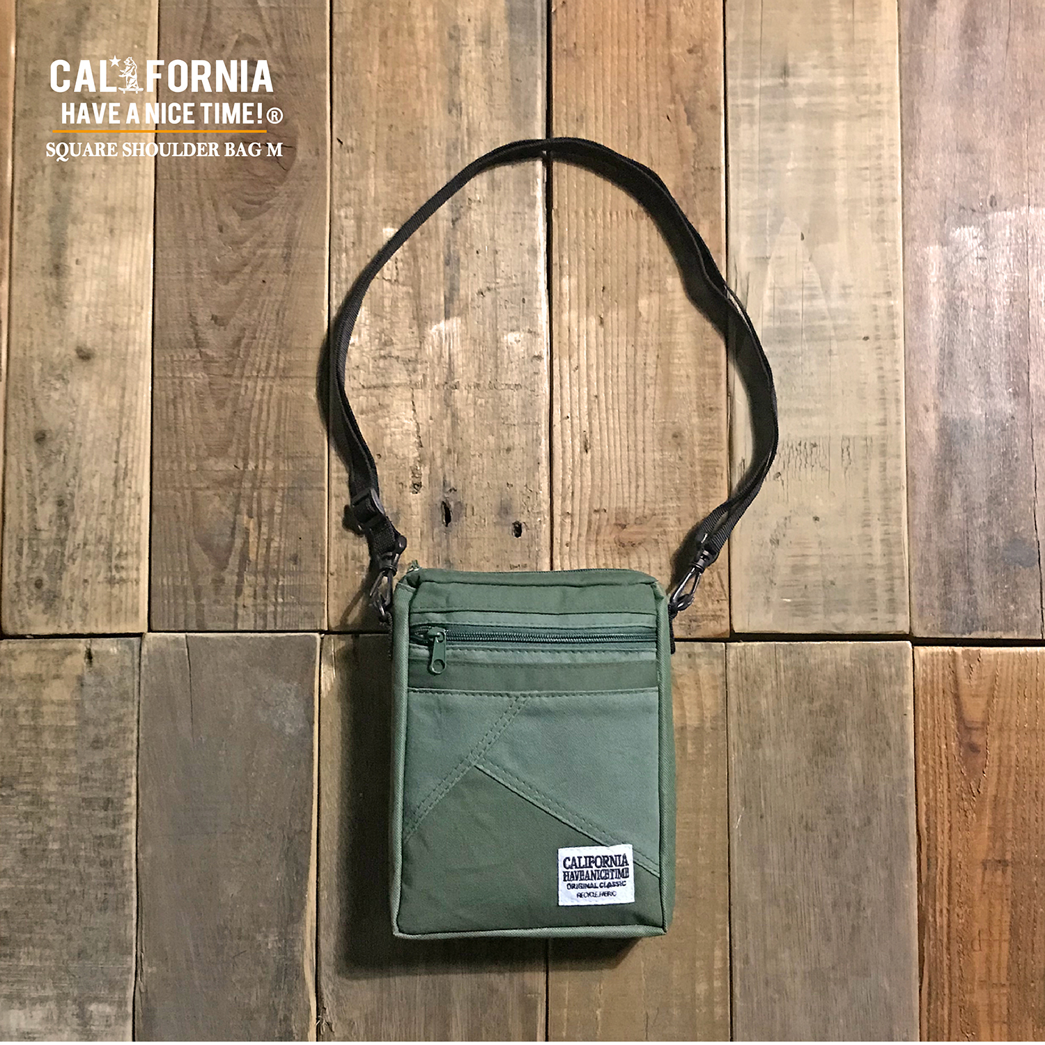 California Have A Nice Time カリフォルニアハブアナイスタイム Square Shoulder M Mhb 003 スクエア ショルダーバッグ メンズ ミリタリー ブランド Have A Nice Time Store