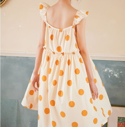 ルームウェア 部屋着 パジャマ ネグリジェ ワンピース ノースリーブ 水玉 ドット かわいい ガーリー 日常着 夏 Joogle ジョーグル