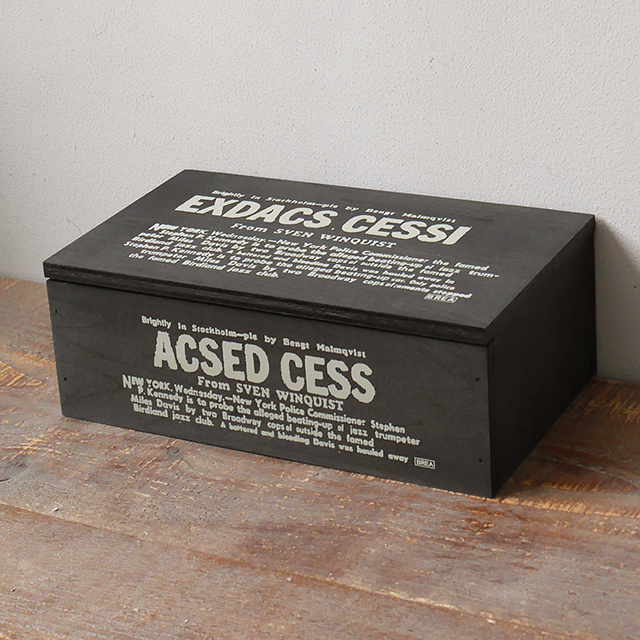 男前 フタつきティッシュケース ブラック Brea 1612 カントリー工房 ブレア