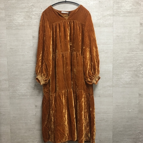 Ne Quittez Pas ヌキテパ ベロア ワンピース キャメル 定価45 000 Tax 中目黒z2 ブランド古着brooch Ne Quittez Pas ヌキテパ ベロア ワンピース キャメル 定価45 000 Tax 中目黒z2 ブランド古着brooch