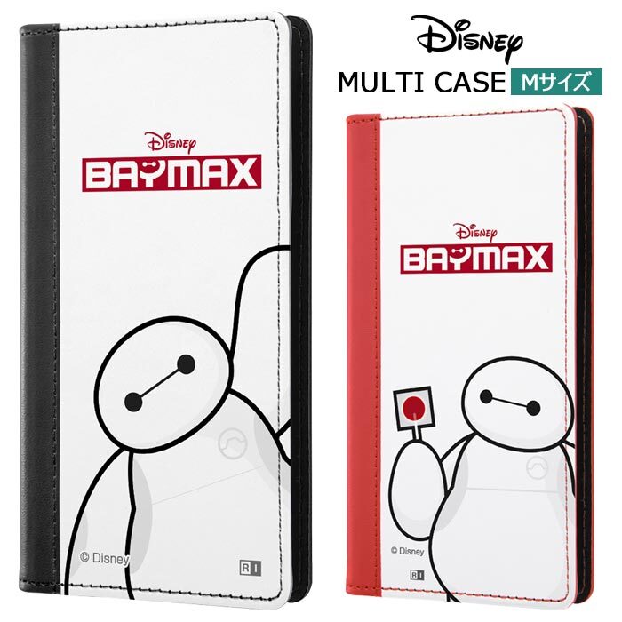 メール便 送料無料 多機種対応 ディズニー ベイマックス 汎用 手帳型ケース Flex Mサイズ 手帳型 手帳 ケース カバー フリップ マルチ マルチケース グッズ 可愛い Disney Baymax カード収納 Galaxy Aquos Xperia Iphone Arrows 多機種 スマホケース スマホカバー S In