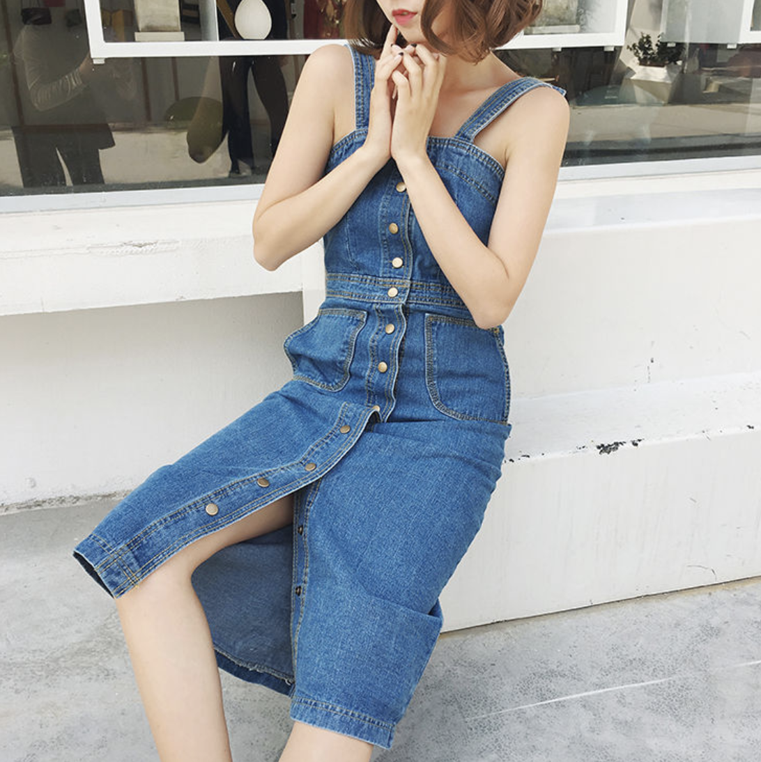 デニムタイトワンピース N N ナナ