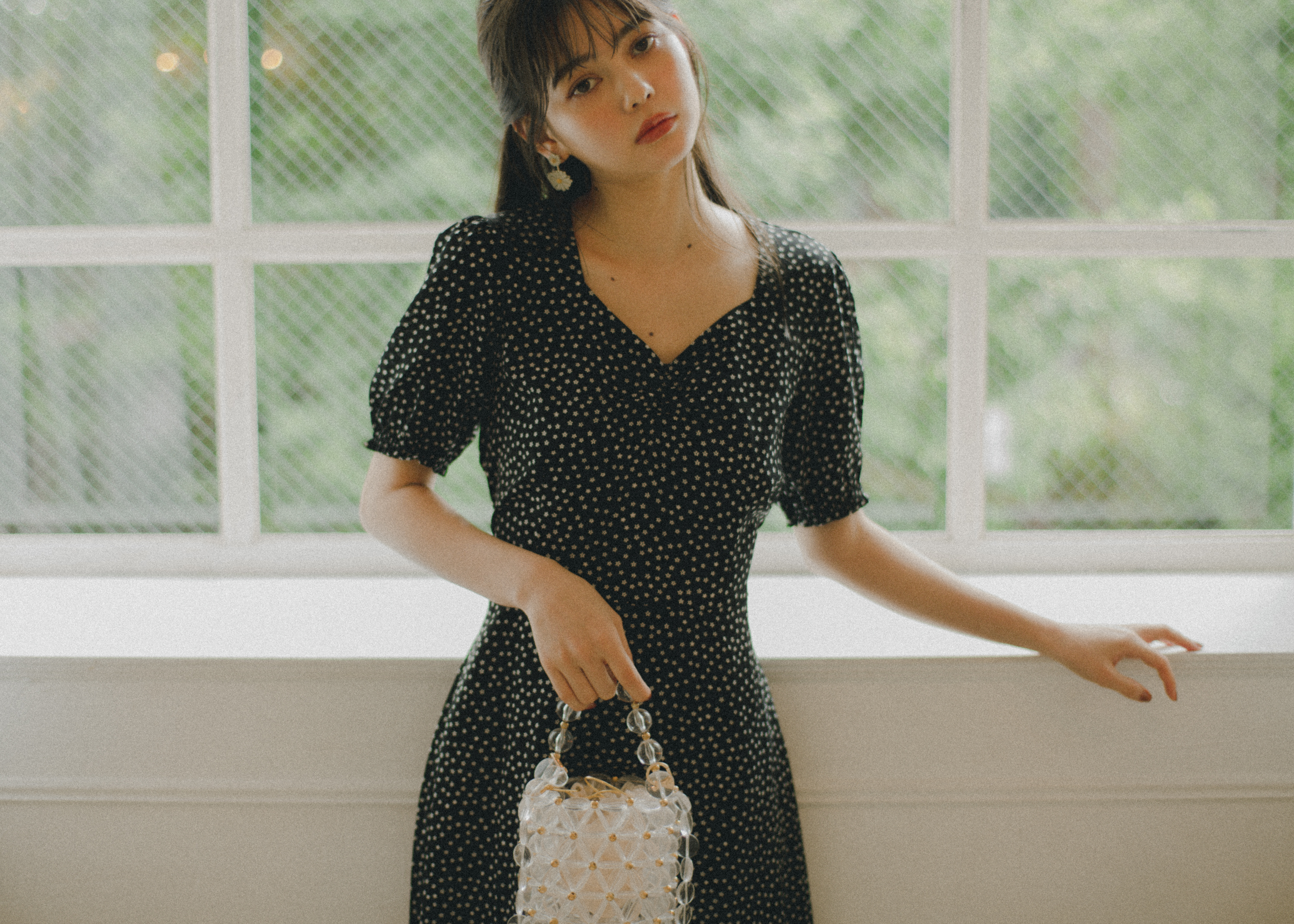 愛花 フラワーロングワンピース A0563 And Rabbit