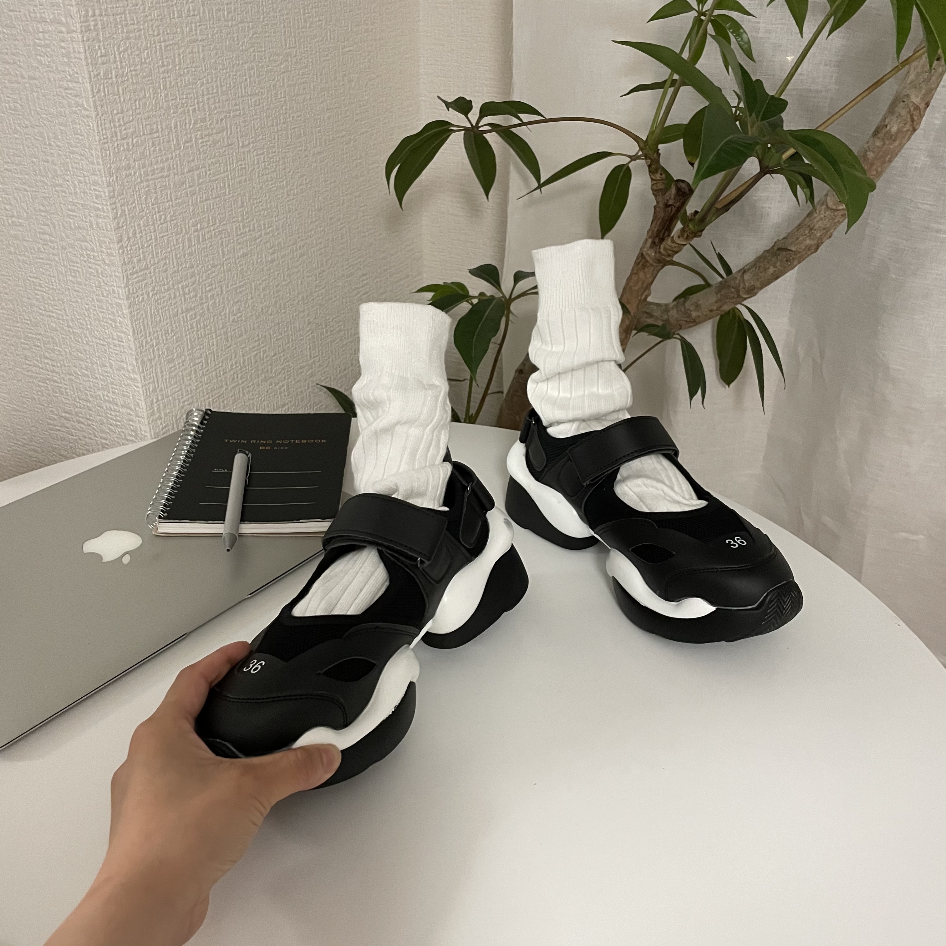 メッシュベルクロススニーカー 4 8sg 38 Sogofficial