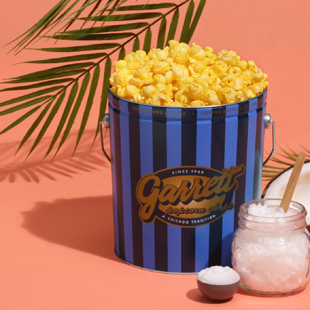 1ガロン缶 マイルド ソルト Garrett Popcorn Shops