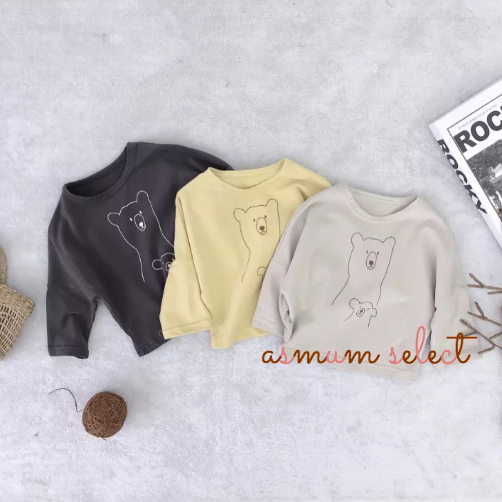 韓国子供服 くまさんtシャツ ママ こども セレクトshop