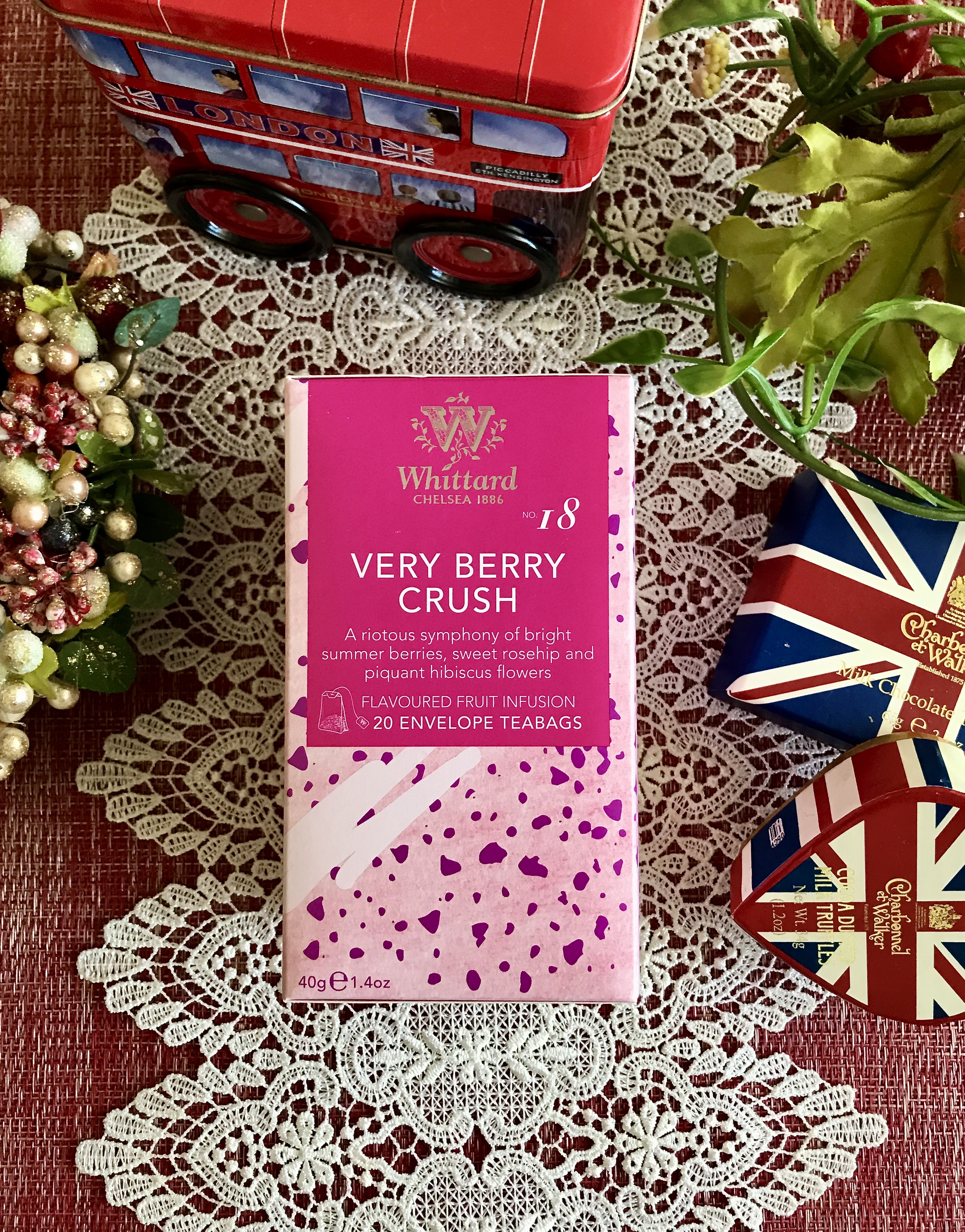 Very Bery ベリーベリーティー 紅茶 Whittard ウィッタード ティーバッグ イギリス Merry Unbirthday