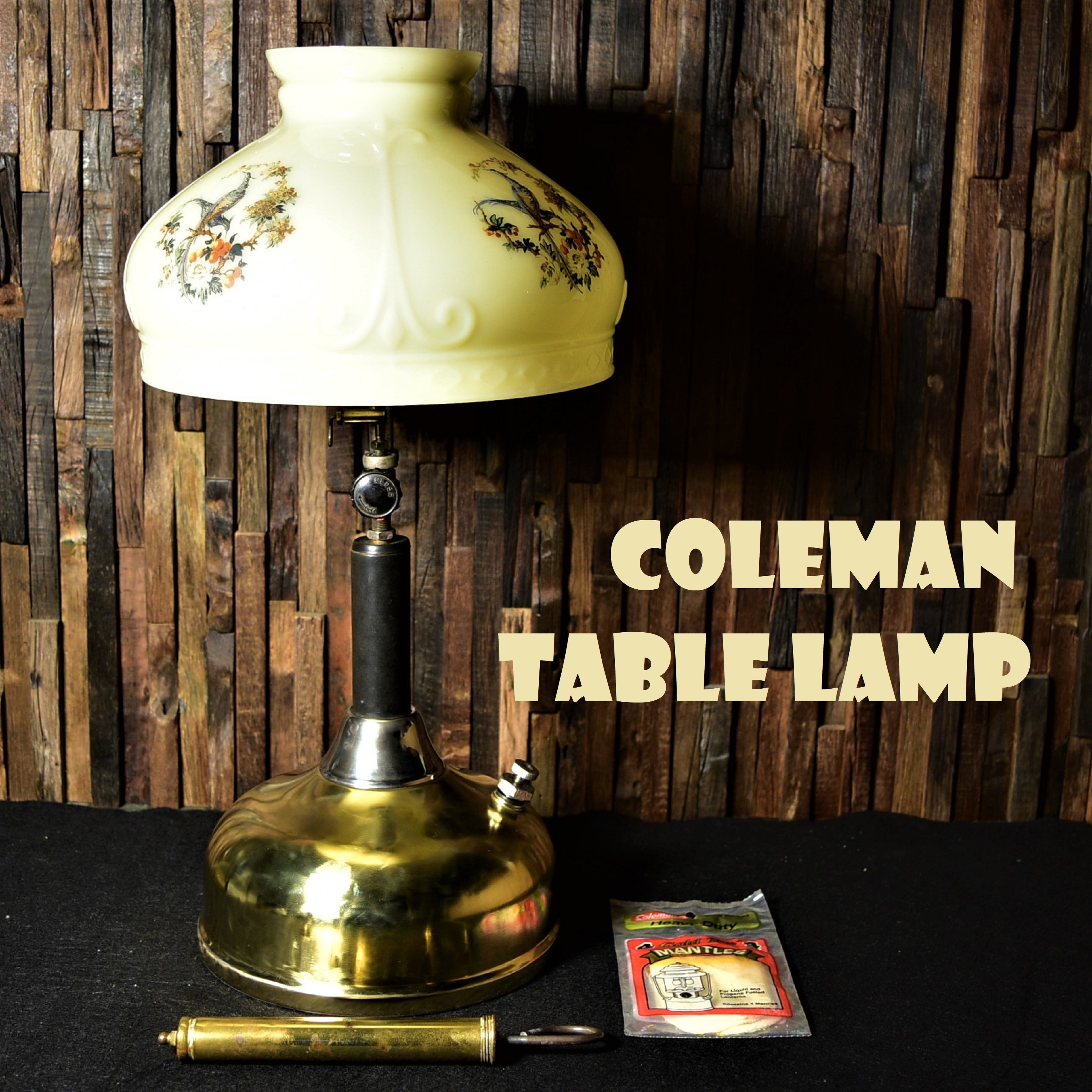 オールド　コールマン　テーブルランプ　クイックライト　CQ　ランタン　ビンテージ