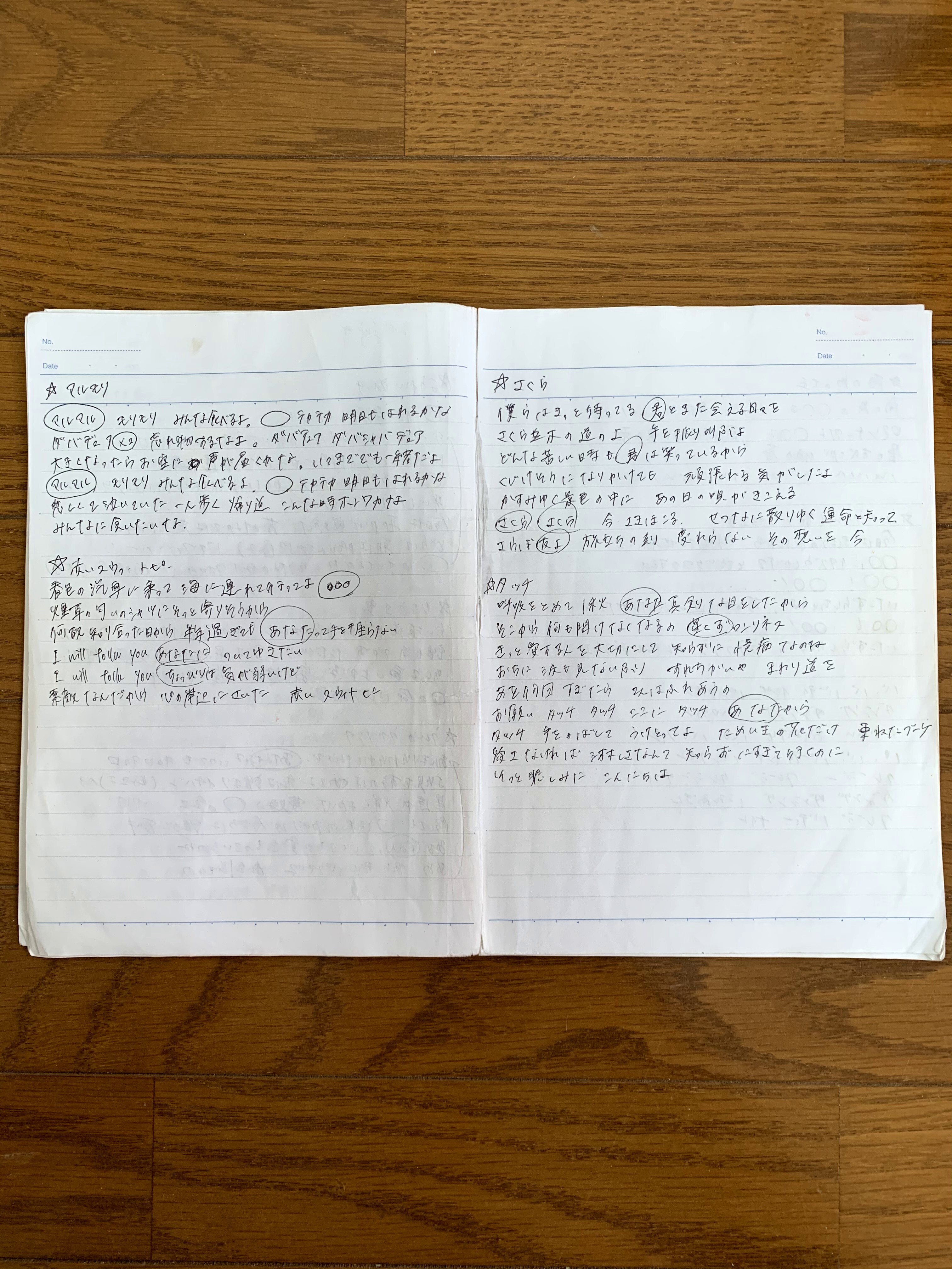 17liveで歌っている替え歌の歌帳 Amin 17liveで歌っている替え歌の歌帳 Amin