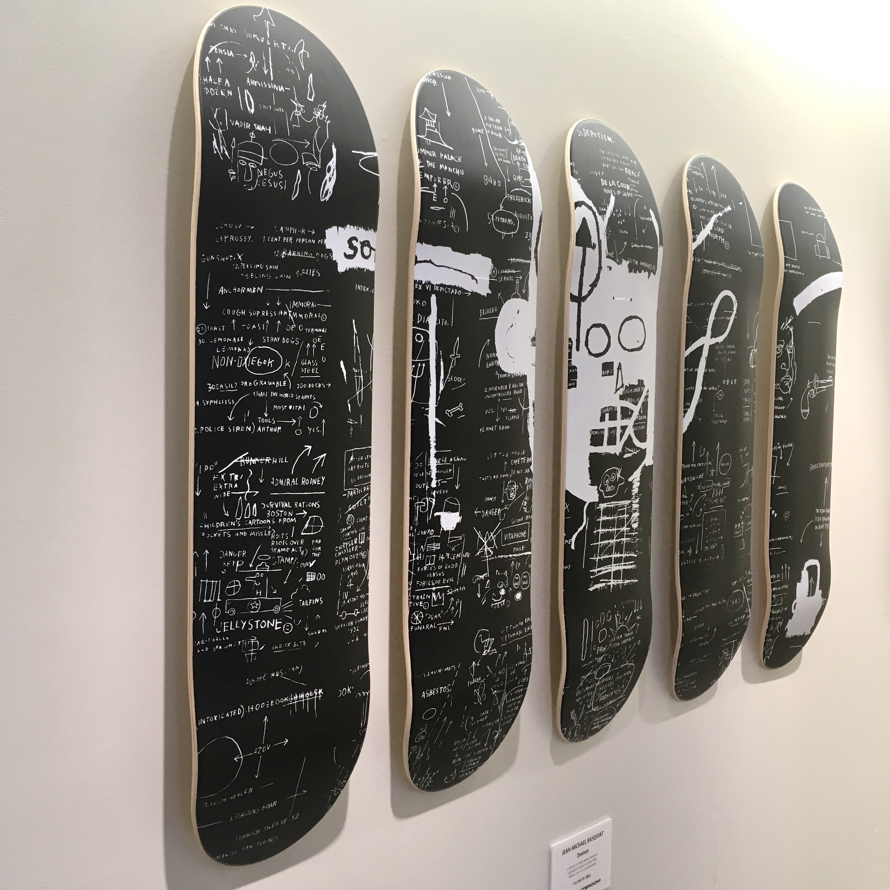 Jean Michel Basquiat スケートボード Demon On Sundays