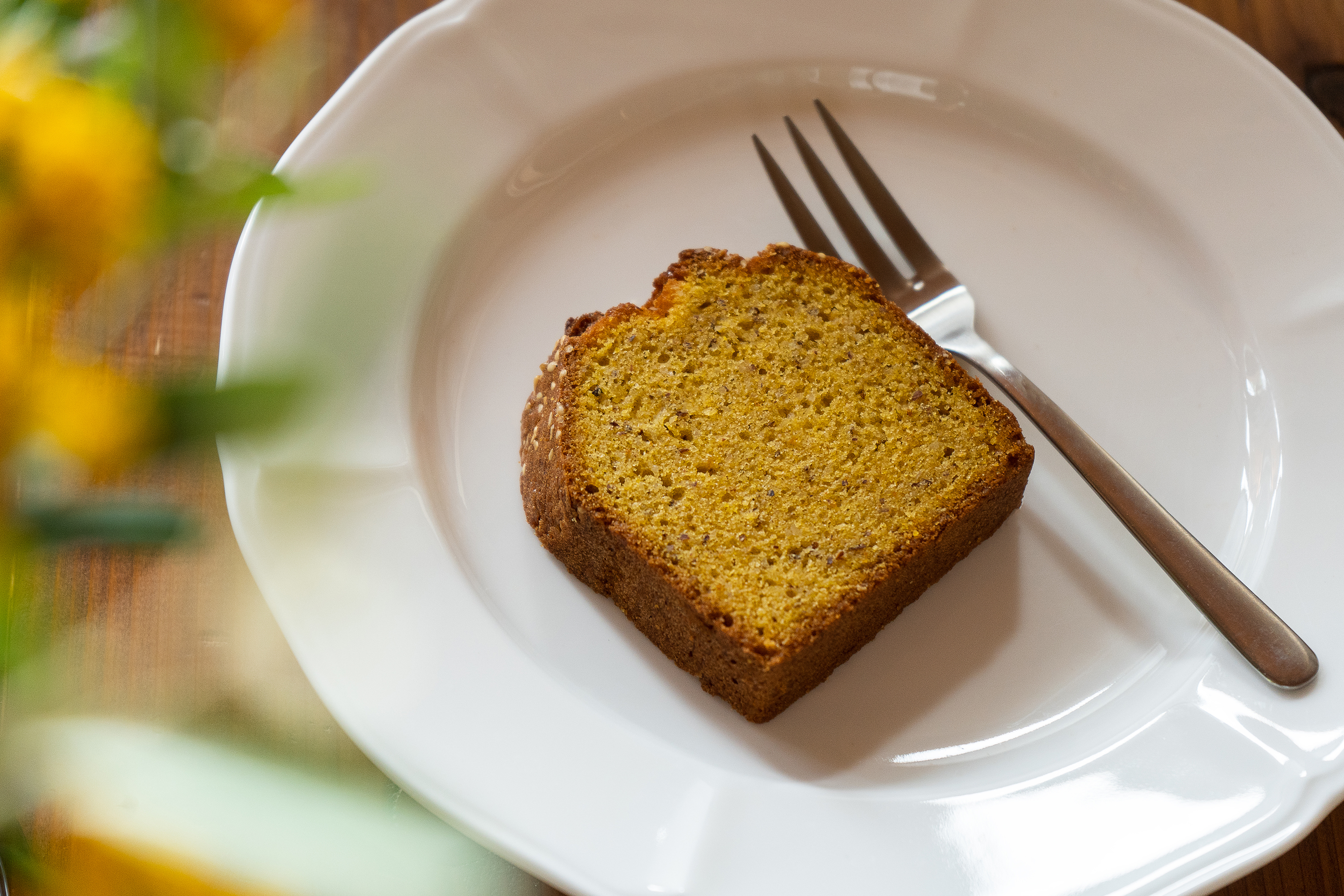 かぼちゃのパウンドケーキ ホール おやつ の花