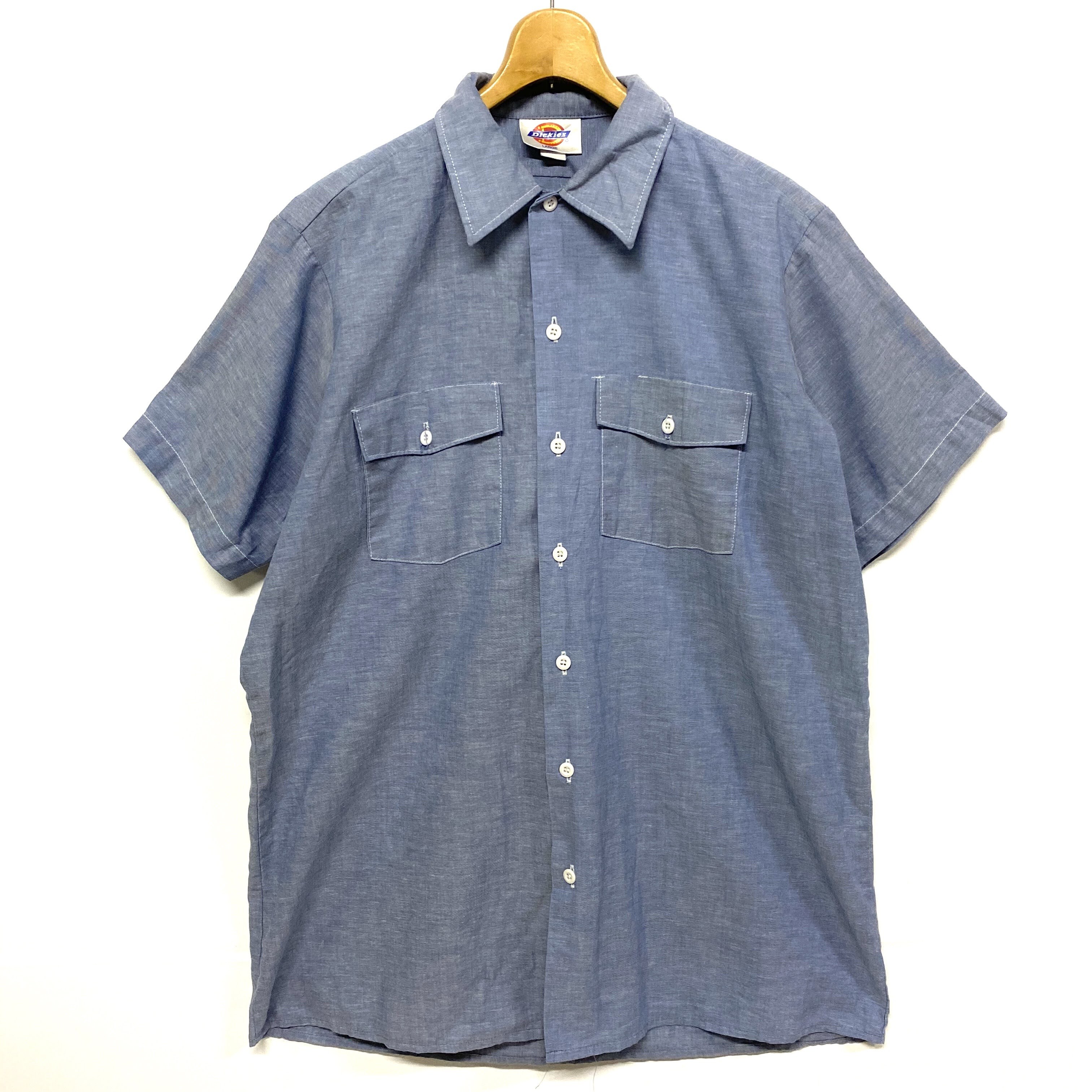 90年代 Usa製 Dickies ディッキーズ 半袖シャンブレーシャツ メンズl 古着 半袖シャツ Cave 古着屋 公式 古着通販サイト 初回割 1000off実施中