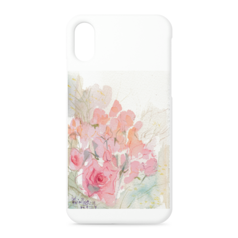 Rose 2 Iphone Xs X ケース ゆり呼こと渡邉裕美 詩と薔薇と天使と水彩画 アートショップ